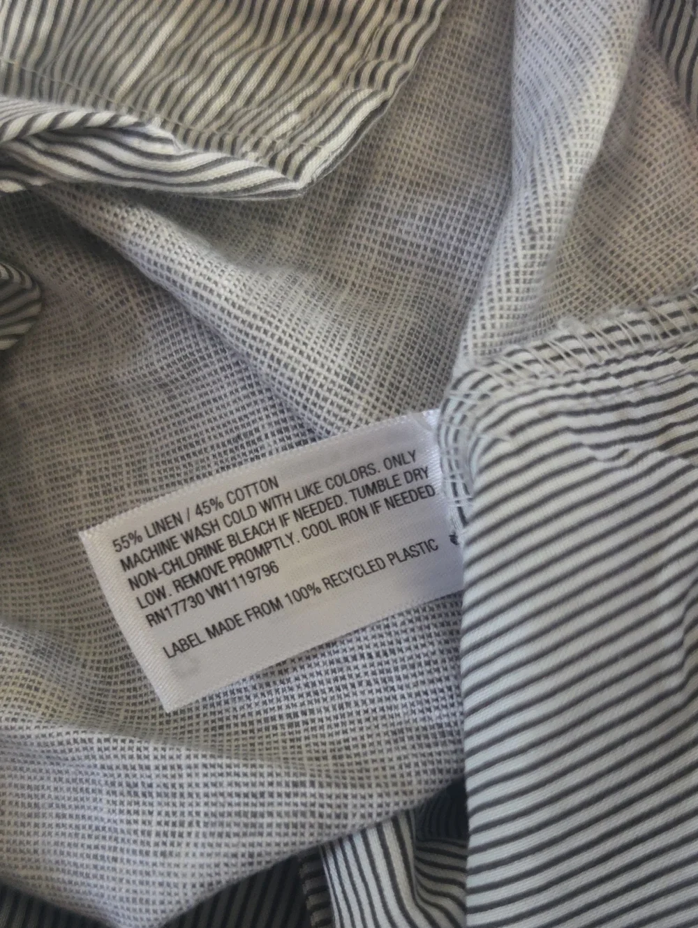 Goodfellow Linen Shorts Mens Gray Cotton Flat Front Every Wear Short Size 54